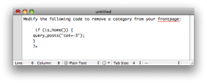 wp-remove-category-frontpage