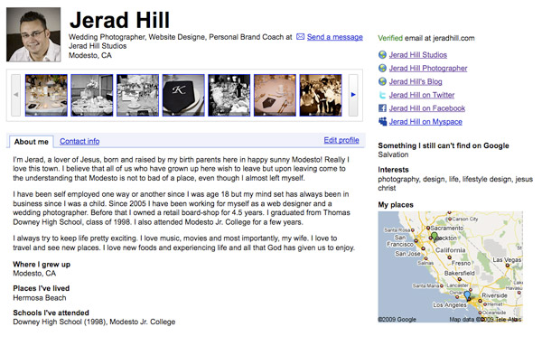 Using Google Profiles to Promote Yourself