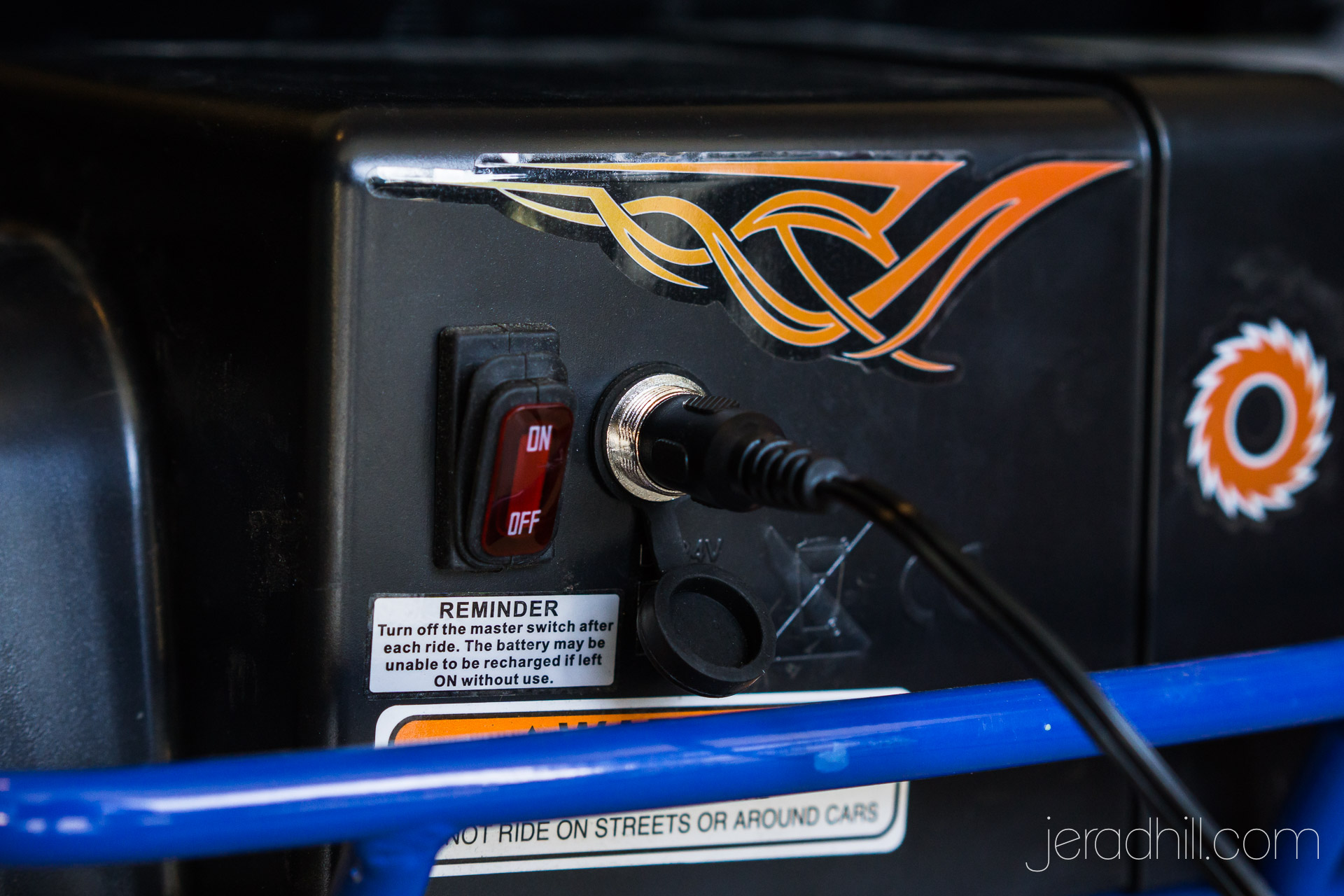 Razor Ground Force Drifter Kart Power Switch
