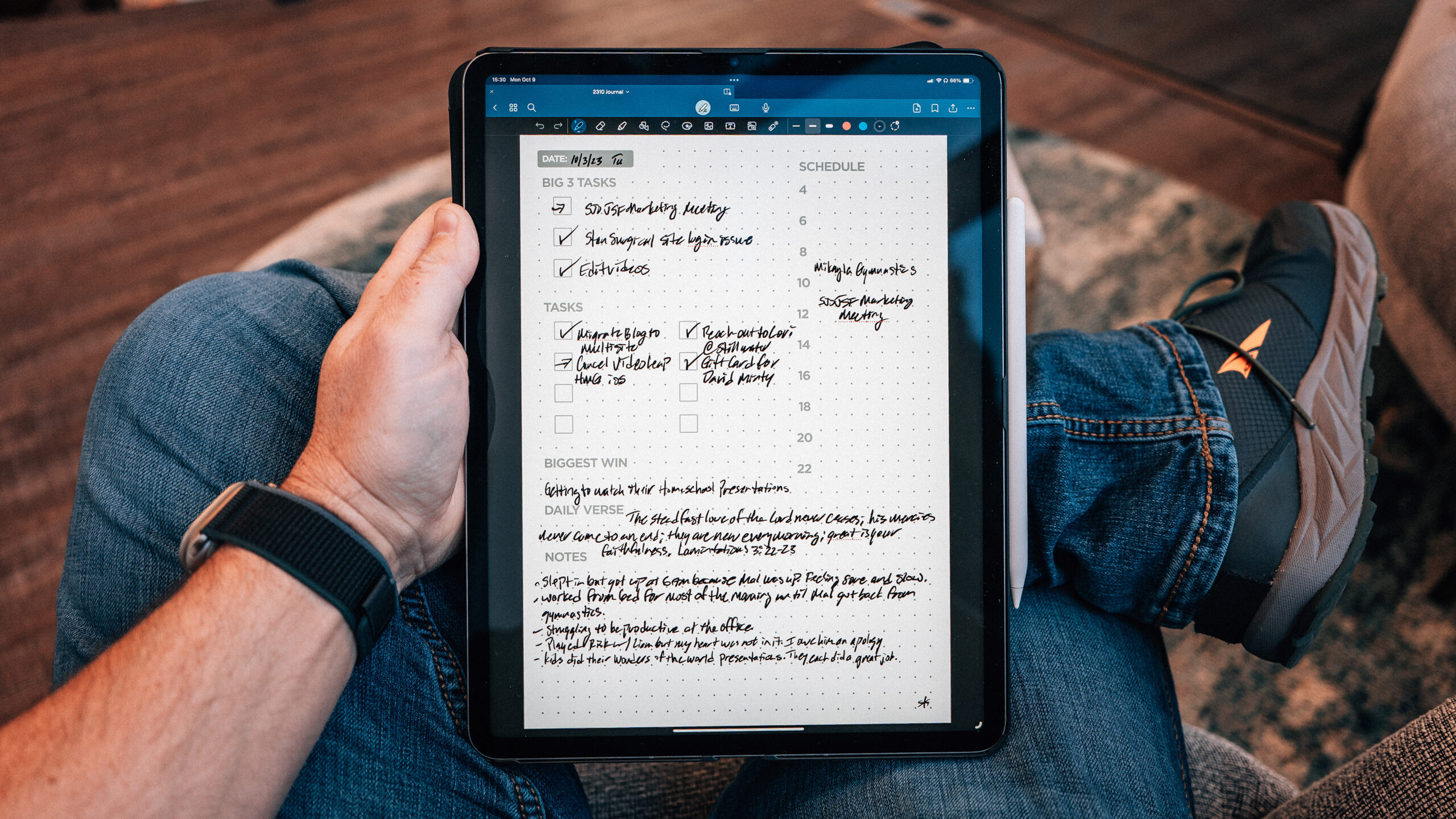 Analog/Digital Journaling in Goodnotes