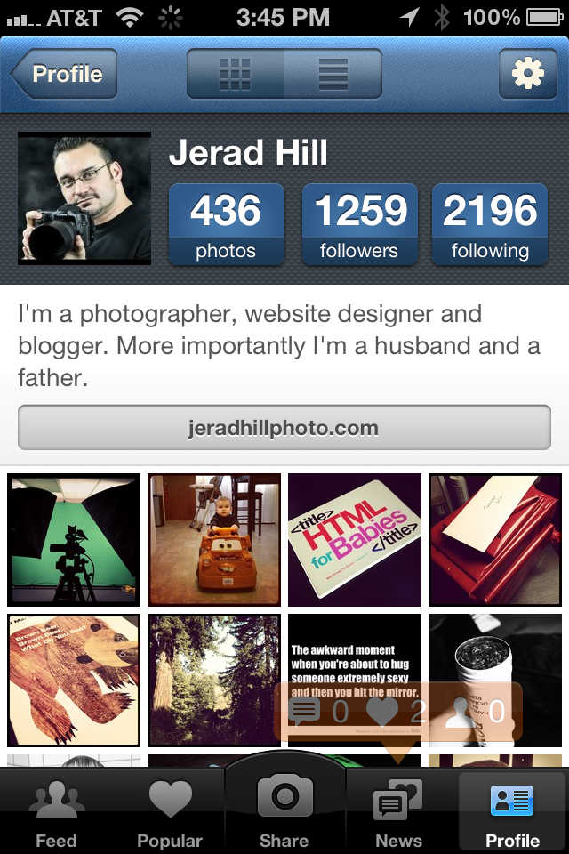 Jerad Hill on Instagram