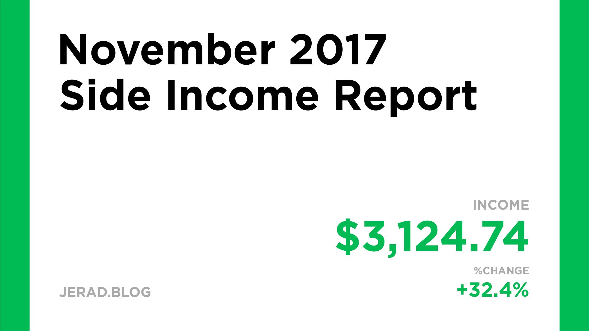 November 2017 Side Income Report