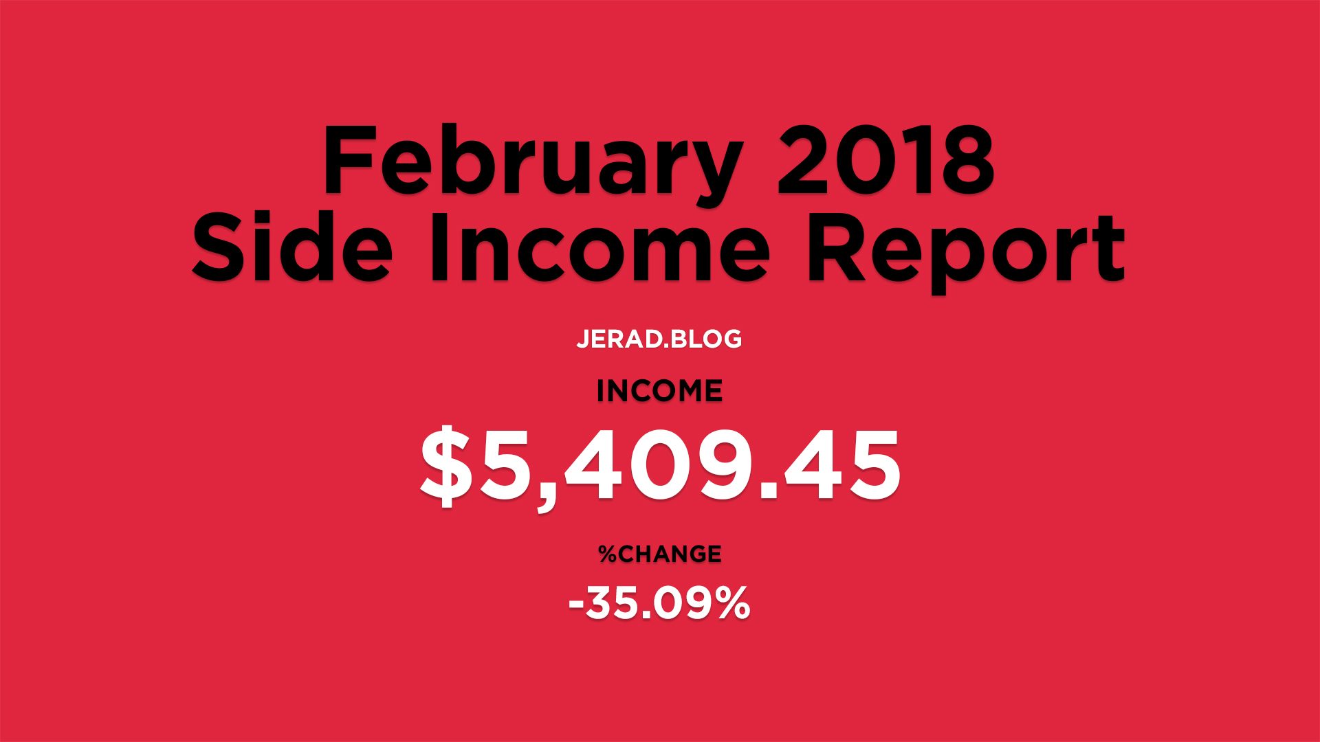 February 2018 Side Income Report